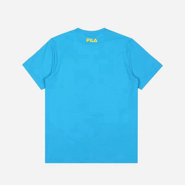 Camisetas Fila Homem Turquesa - Fila Aqua Time S/S En Portugal,QJVZ-68521